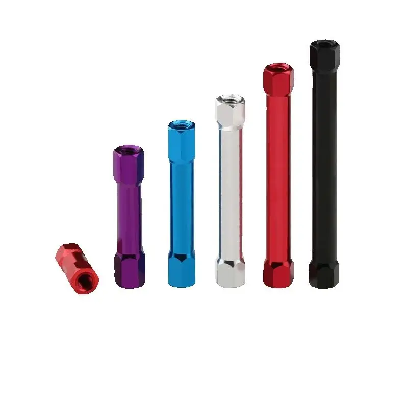 FPV Racing Drone Hex Double End Standoff Spacer Columns Aluminum Alloy Anodized Colorful Round Support Screws Through Hole Inter