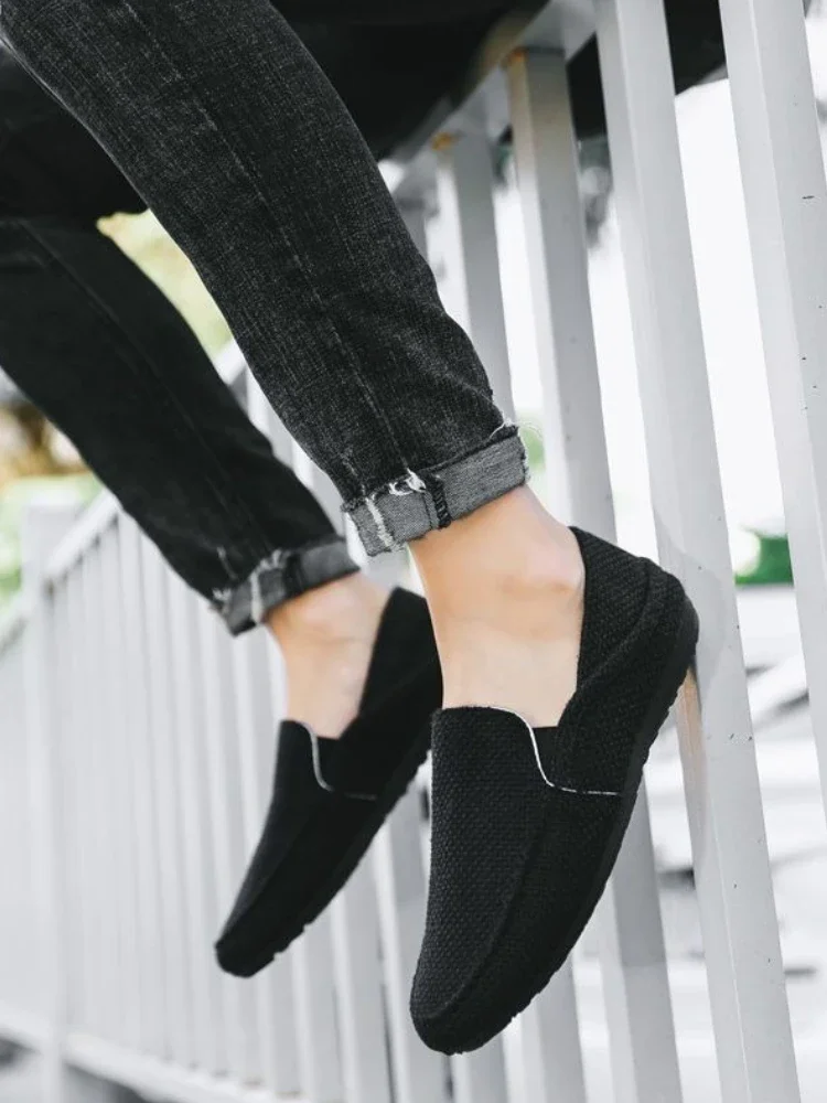 

Повседневная обувь для мужчин, эспадрильи на плоской подошве с низким берцем, летние дышащие кроссовки, модная элегантная мужская обувь высокого качества для взрослых