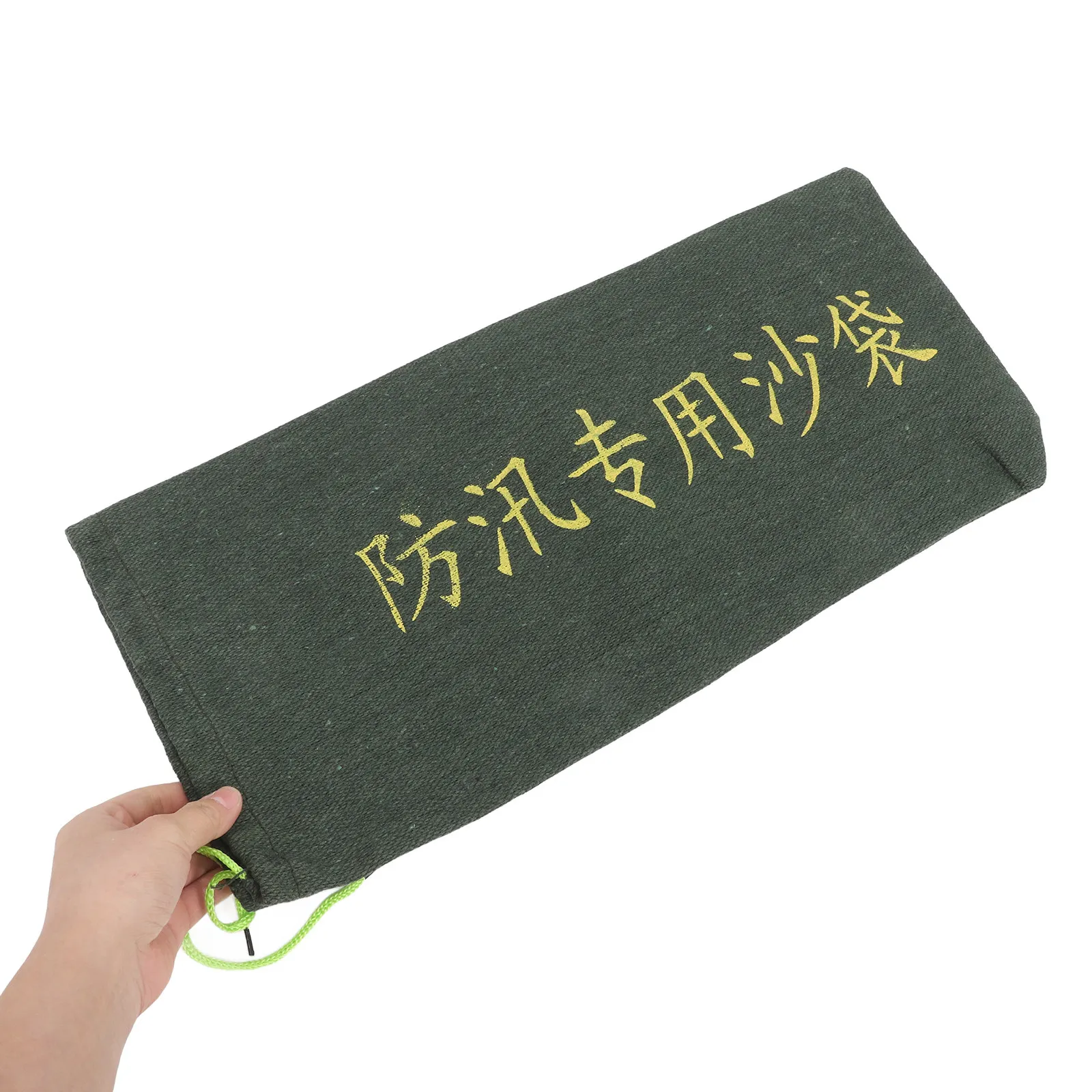2pcs Heavy Duty Canvas Flood Control Sandbag Self-Absorbing Water Activation For Home Flood Protection Drawstring Design Storm