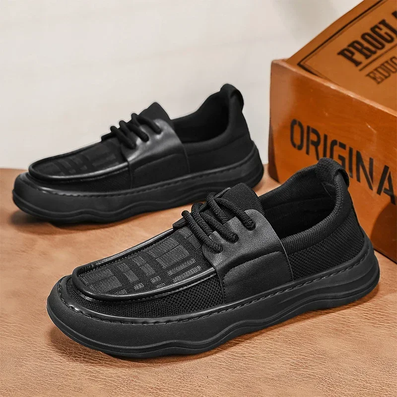 A New Type of Men's Casual Lofu Outdoor Walking Shoe with A Flat, Convenient and Comfortable Soft Sole and Anti-slip Fit