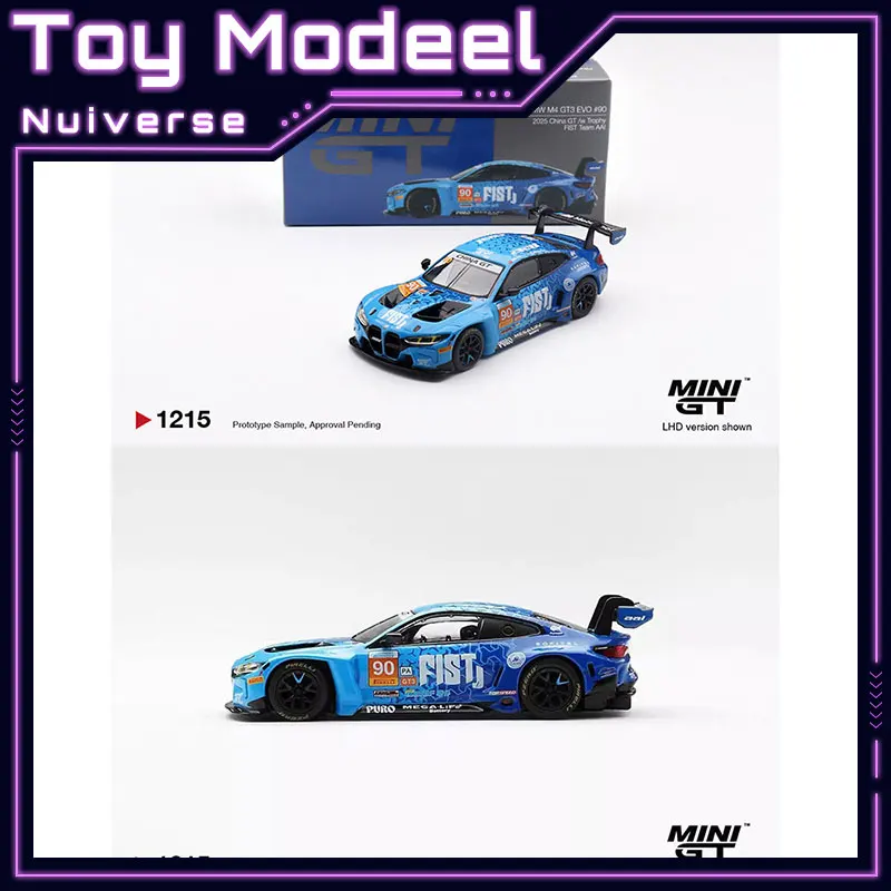 

MINIGT #1215 BMW M4 GT3 Blue 1:64 Scale Simulation Diecast Alloy Car Model Collectible Vehicle Perfect Gift for Boys & Car Fans