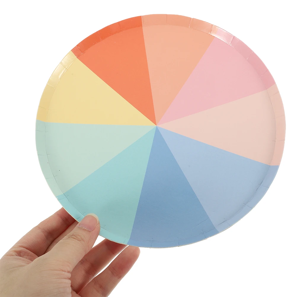 

20Set Tableware Cute Small Plates and Cups for Birthday Decoration Holiday Gathering Dessert Food Serving Set