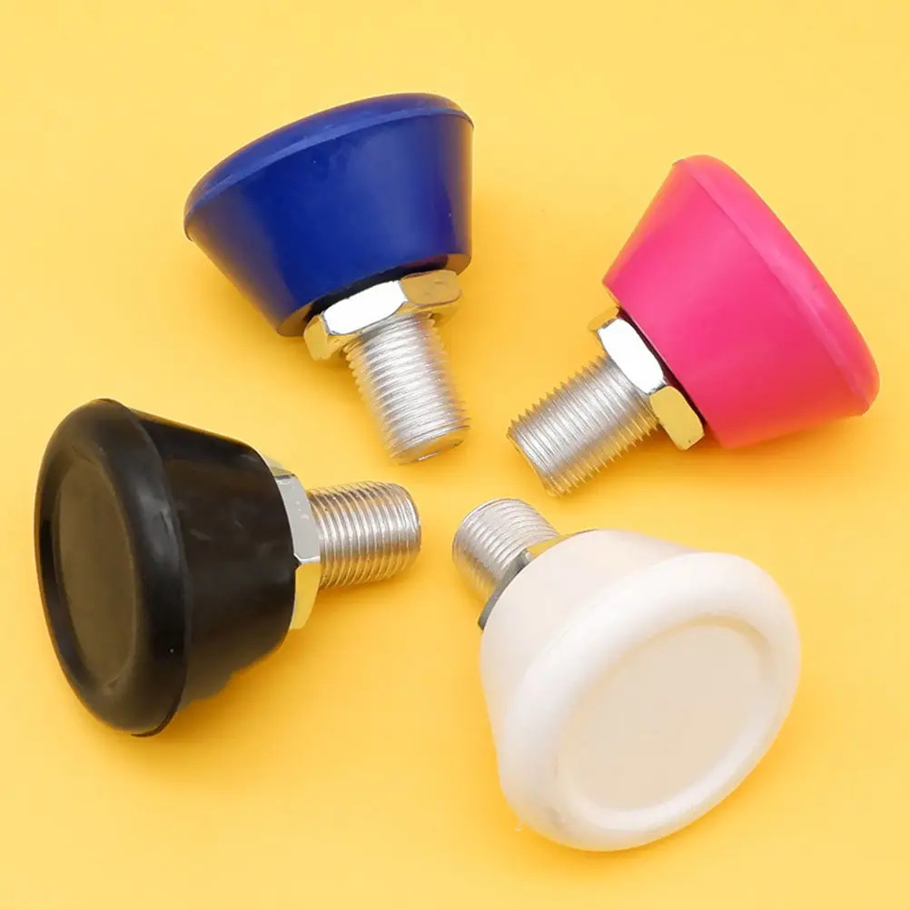

1Pair Roller Skate Toe Stops Adjustable Height Rubber Brake Tool for Indoor Outdoor Use Wear Resistant Skating Toe Stopper