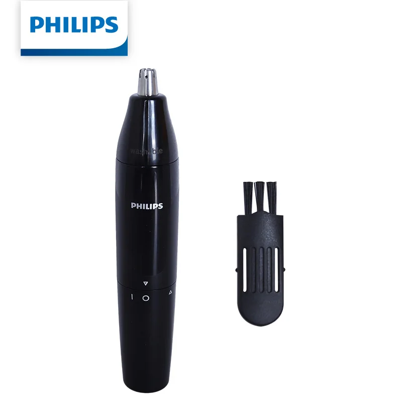 Philips Nose Hair Trimmer NT1620 Portable Nose Ear Hair Trimmer Washable Stainless Steel Blade Battery Powered Men Grooming Tool