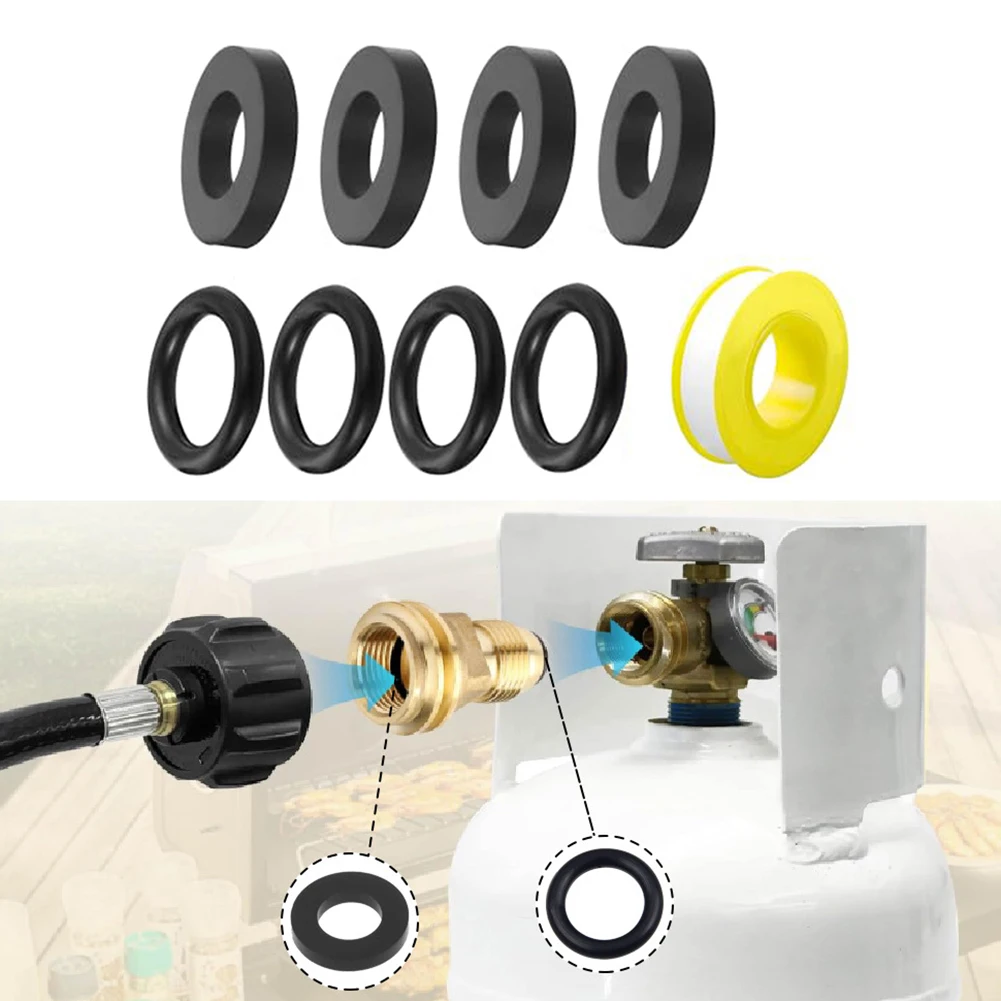 Propane Tank Gasket and O-Ring Replacement Kit 31 Pieces for Standard Outdoor Cooking and Portable Fuel Systems