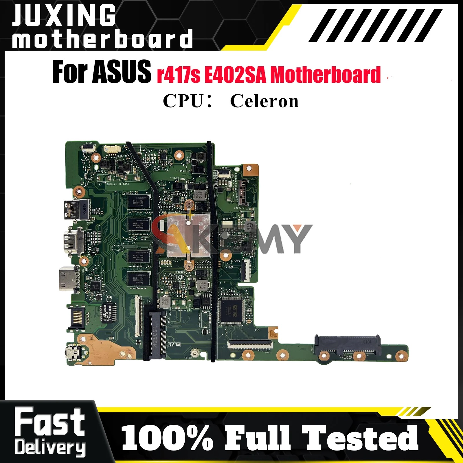

E402SA Laptop Motherboard For ASUS EeeBook r417s E502SA E402S Notebook Mainboard With Celeron CPU 100% tests OK fast shipping