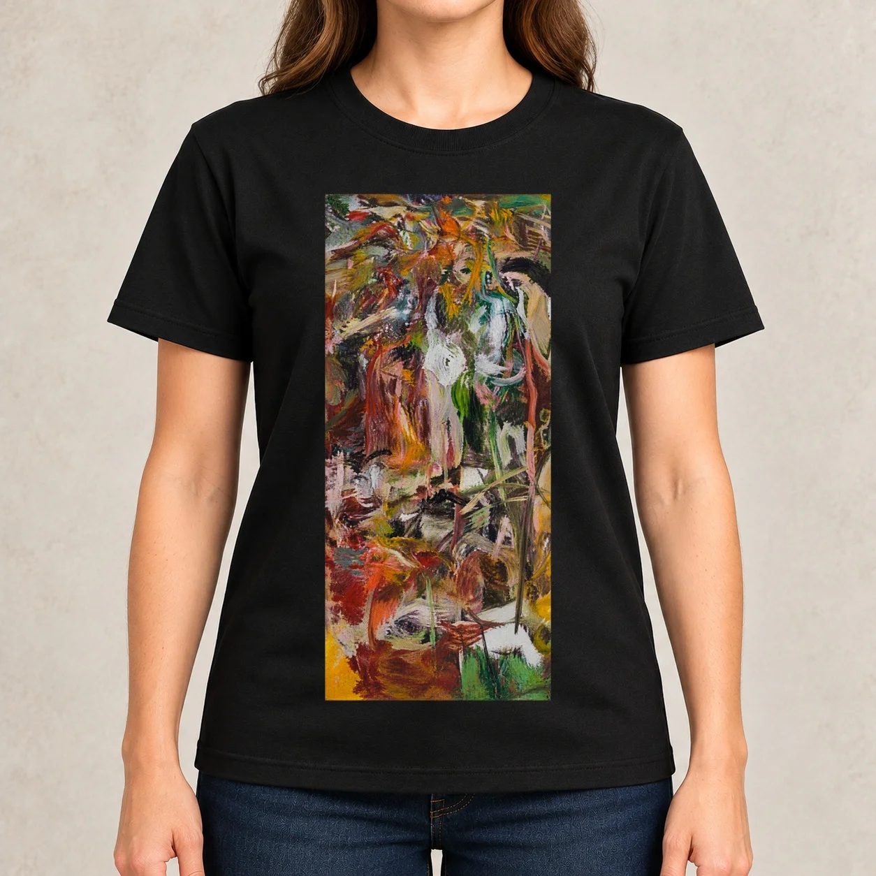Cecily Brown art - artist painting artwork abstract art Classic Women T-Shirt hippie clothes plus size tops Women clothes