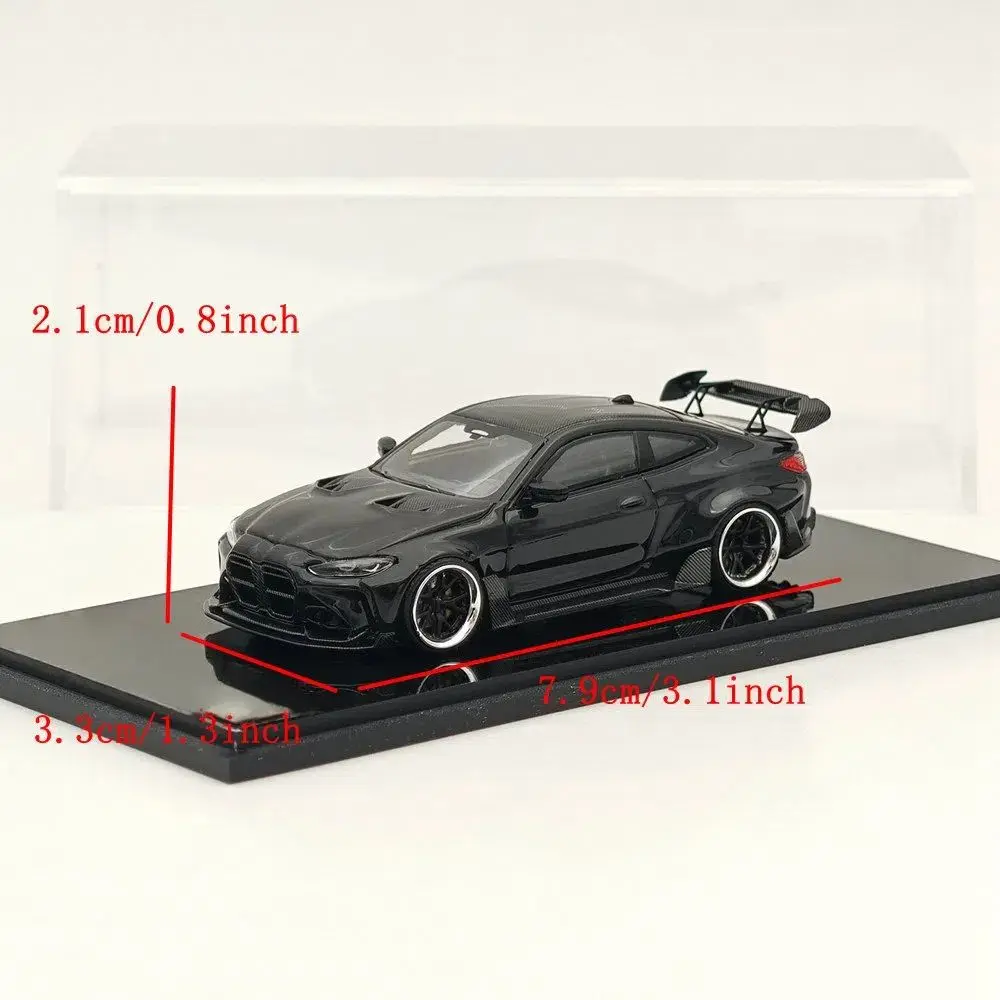 ستريت واريور SW 1/64 لـ G82 Sports Black Diecast نماذج سيارة مصغرة محدودة مجموعة لعبة نماذج السيارات #4