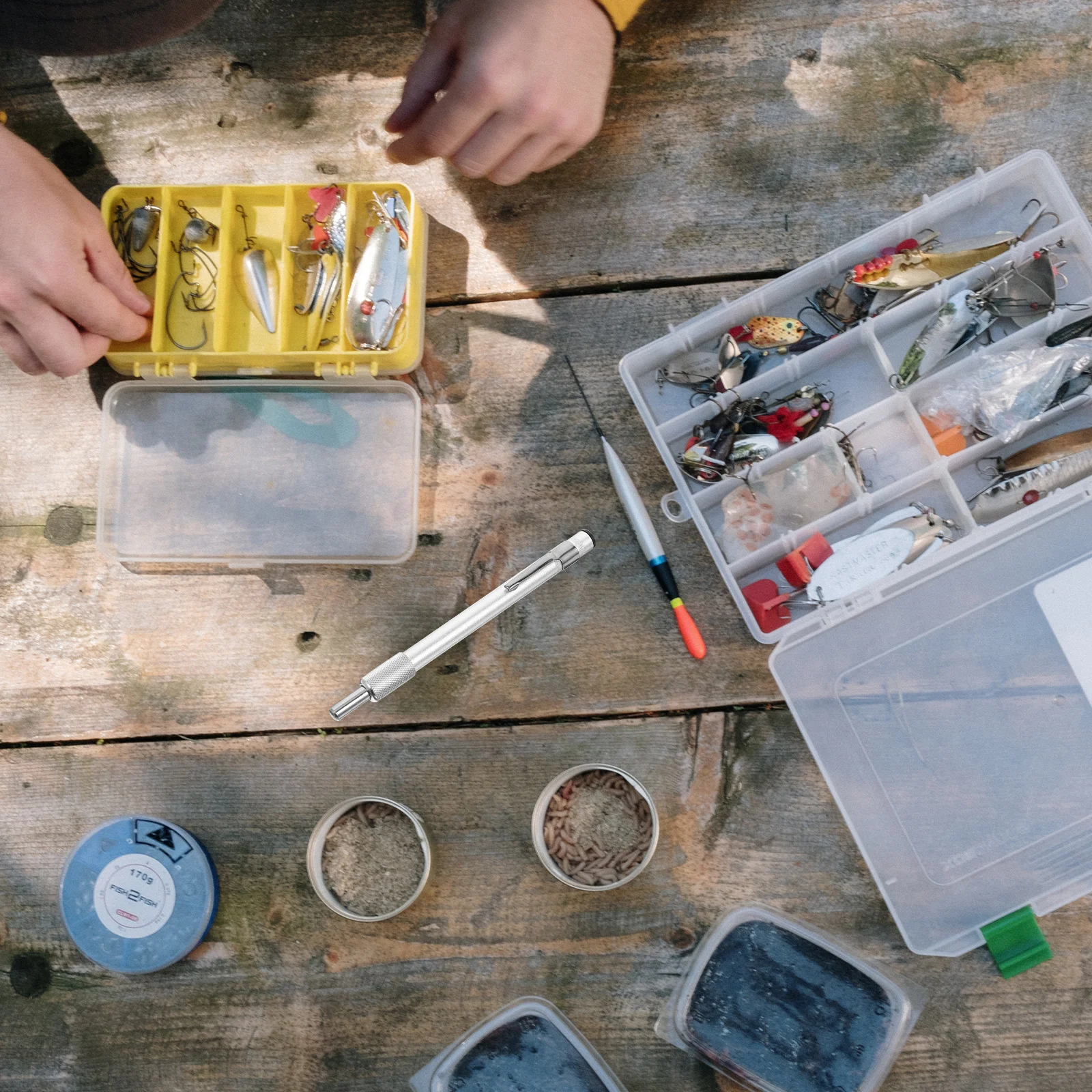 

Портативная точилка для рыболовных крючков в форме ручки, компактный точильный камень для крючков и инструментов для активного отдыха, аксессуар для рыболовных снастей