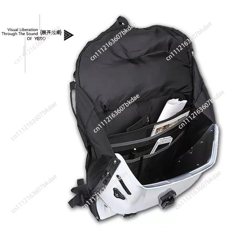 Motorcycle Backpack for Riders, Waterproof Reflective Hard Shell Helmet Bag, Moto Sports Durable Riding Backpack