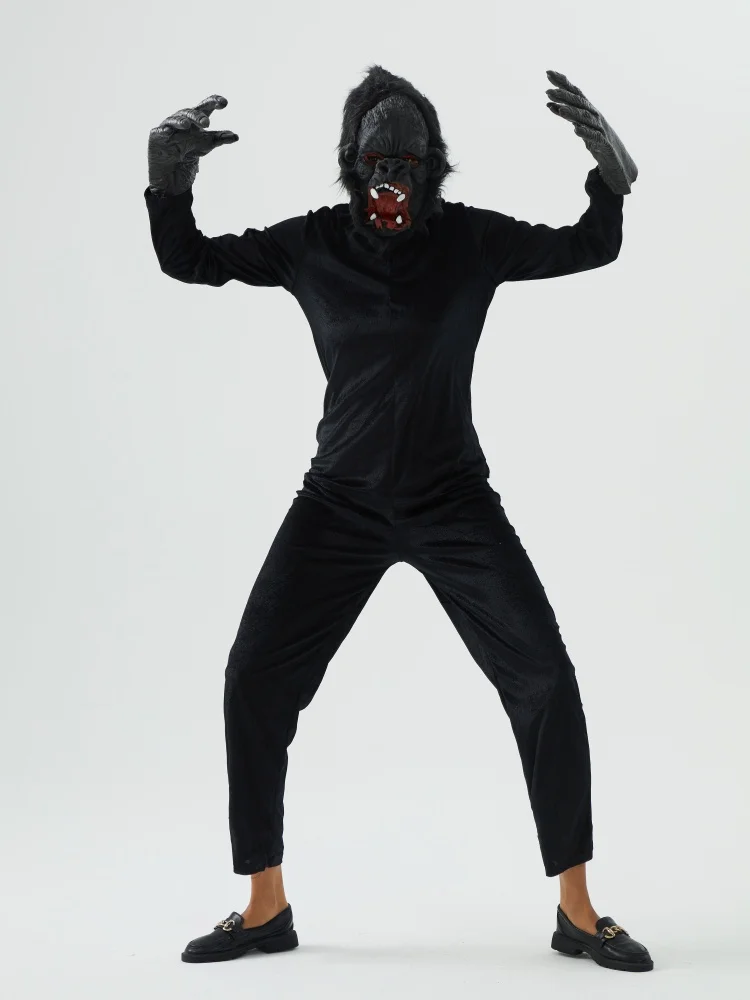 Combinaisons de Cosplay orang-outan, déguisement, vêtements de fête, Costume de scène d'animaux, combinaison pour adultes, Costume de carnaval d'halloween