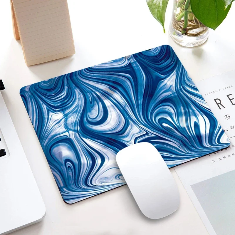 Abstract Lines Mouse Pad Line Pattern Small Mat For PC Gamer Accessories Desktop Decoration Office Mice Mat Deskmat Rug 21x26cm