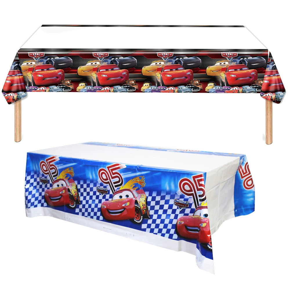 1pcs/lot Happy Birthday Party Table Cover Car Theme  Baby Shower Decorations Kids Boys Favors Plastic Tablecloth