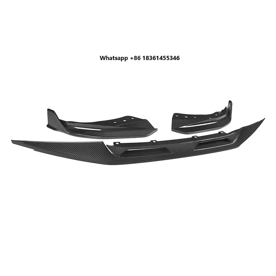 

For 4 Series G22 G23 2021+ Carbon Fiber Front lip Car Front Bumper Diverter Spoiler Diffuser Front lip chin body kit