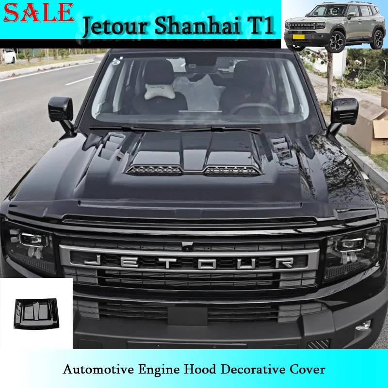 

Fit for Jetour Shanhai T1 2024-2025 Auto Engine Hood Decorative Cover Automotive Hood Exterior Decoration Modification Parts