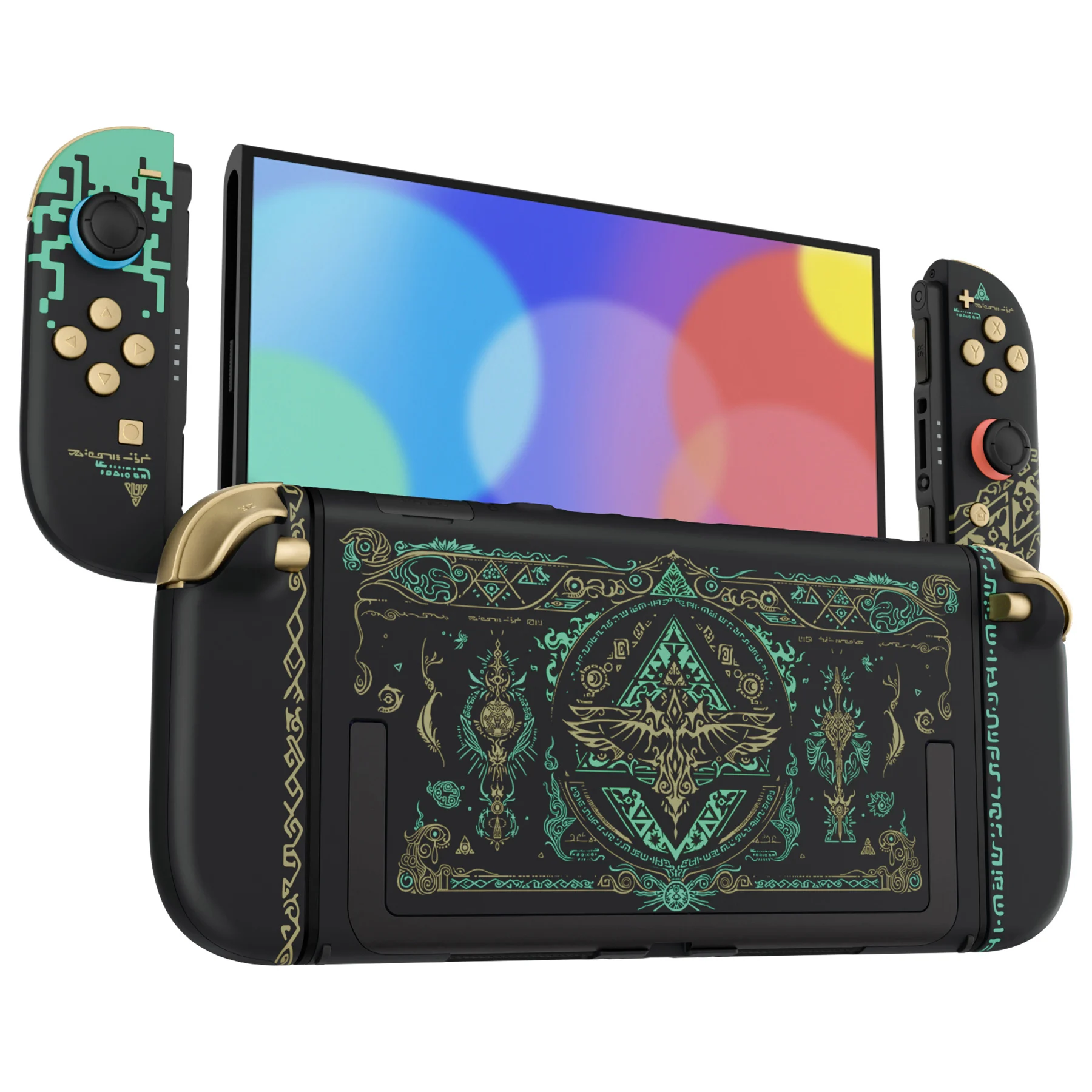 eXtremeRate DIY Replacement Shell Buttons for Nintendo Switch 2, Full Set Housing w/Buttons for Joycon 2 - Totem of Kingdom