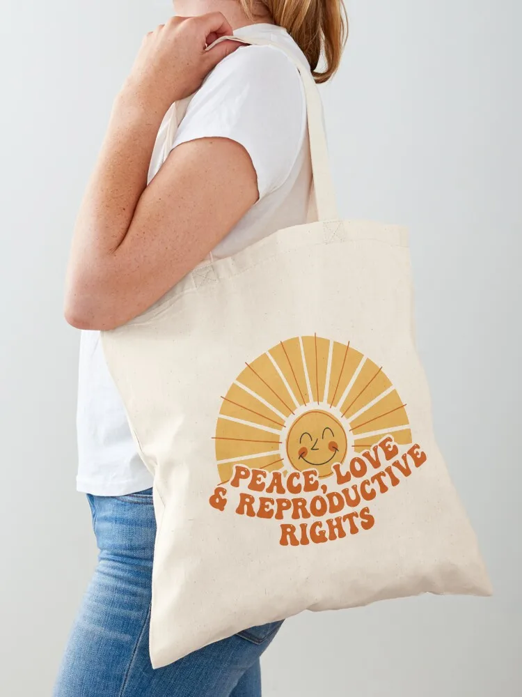 peace love reproductive rights Tote Bag bag for beach eco pack Women's handbag