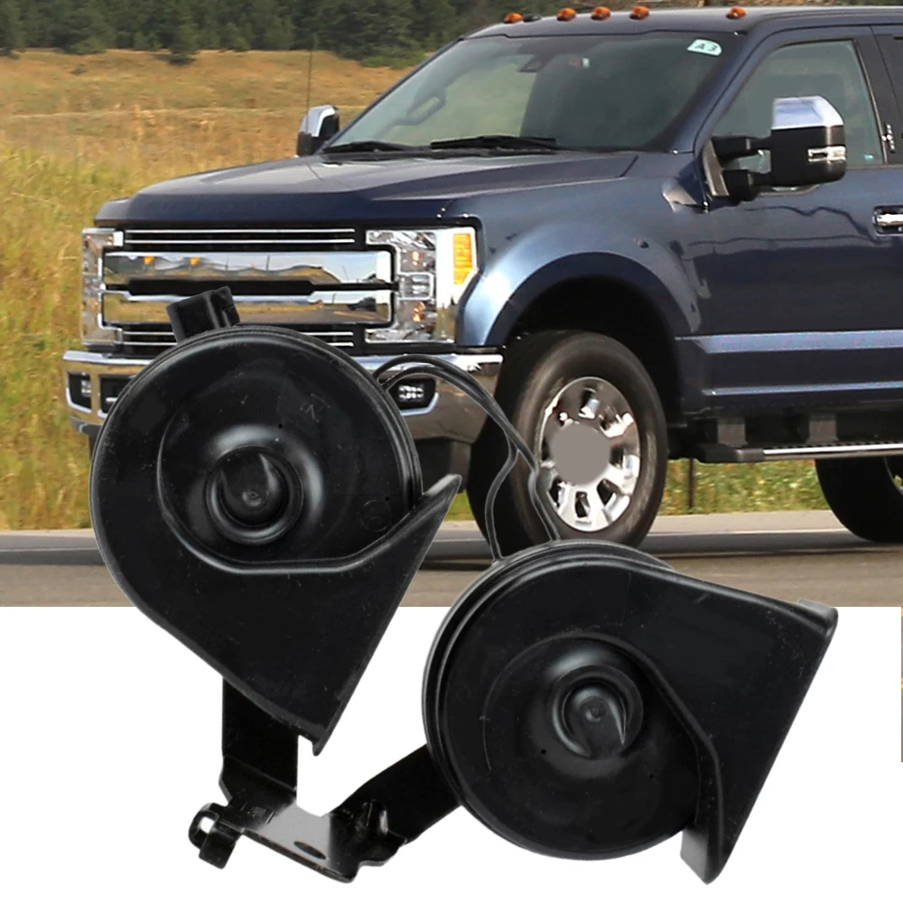 Kit klakson siput listrik ganda mobil dengan braket untuk Ford F-250 F-350 Super Duty 2017-2022 HC3Z-13832-D HC3Z-13832-E