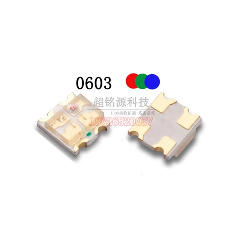 

1000PCS RGB Multicolor 1615 Smd Led 0603 Tricolor Surface Mounted Diode