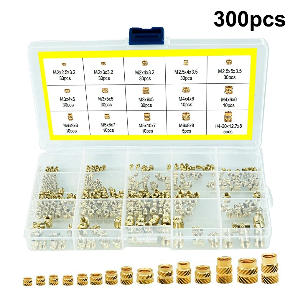 

Robust Pack of Brass Threaded Inserts Solution (300 pcs) Tailored to Meet Demands in Modern Manufacturing Processes