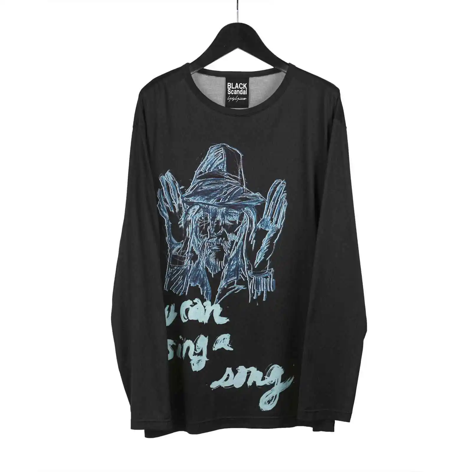 

TOP-YAMAMOTO Japanese original design dark and niche black loose printed silhouette pants