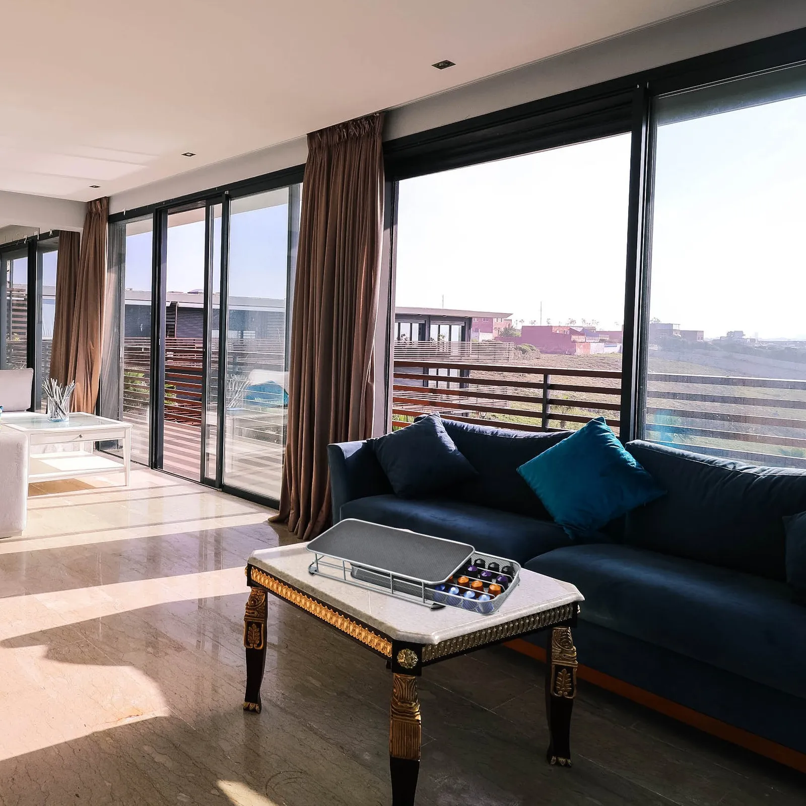 

1 шт. Железный органайзер-ящик для хранения кофейных капсул, экономящий место, для дома, офиса, спальни, держатель для кофейных капсул