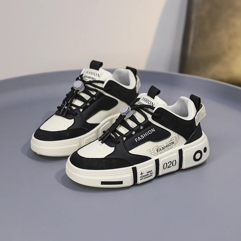 

2024, новая кожаная спортивная обувь для родителей и детей, CUHK, детская студенческая универсальная спортивная обувь с низким берцем, нескользящая обувь для мальчиков