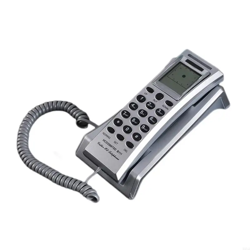 Teléfono pared con cable Desktop fijo Teléfono del teléfono pared Teléfono con cable E65A
