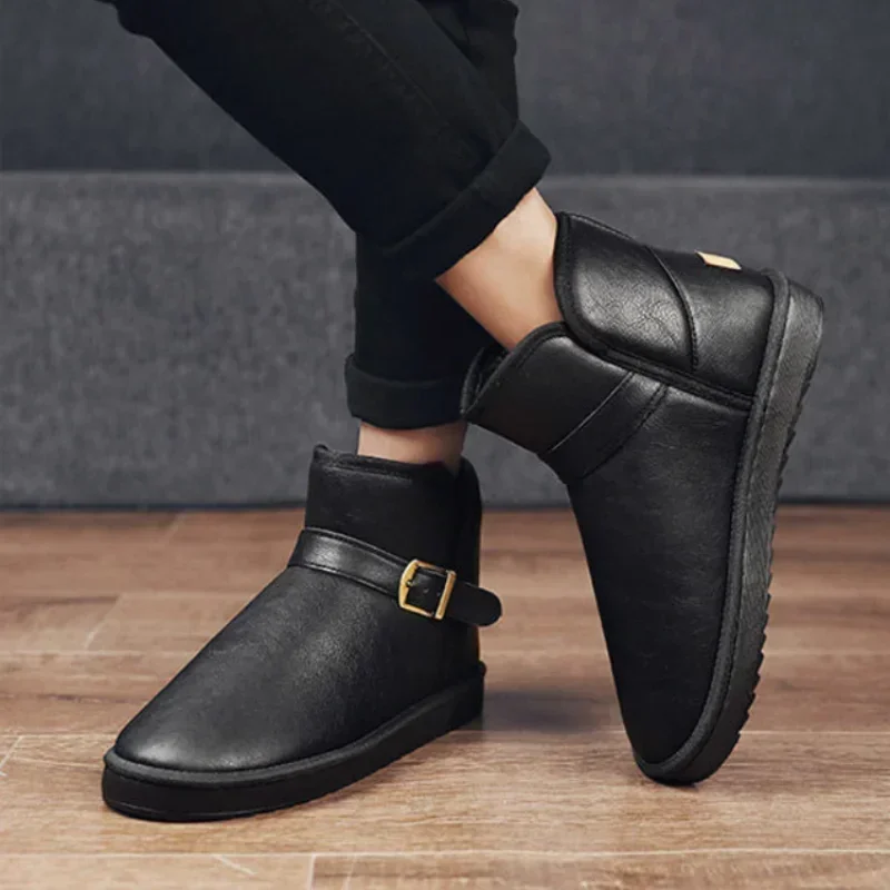 Herren schuhe schwarze Herren Schneeschuhe mit Fell bietet bieten Größe 45 Schuhe neue y2k in Promotion Casual Fashion Low Price Classic