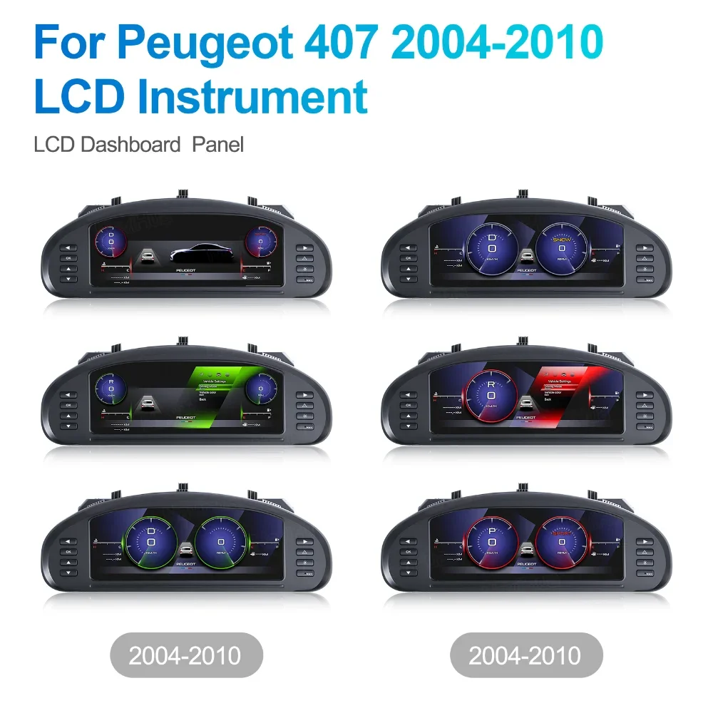 

NaviHua 2024, новое обновление, ЖК-цифровая приборная панель для peugeot 407 2004-2010, дисплей приборной панели, спидометр, одометр, кабина