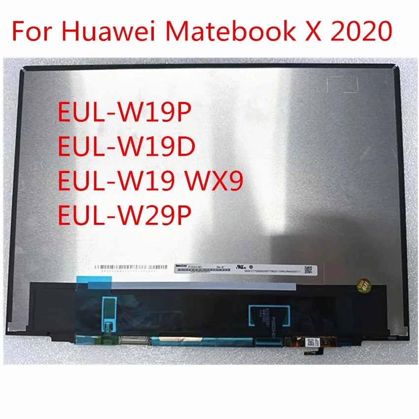 

13.0 "Original LCD Display Touch Screen Assembly 3000X2000 For Huawei Matebook X 2020 EUL-W19P EUL-W19D EUL-W19 WX9 EUL-W29P