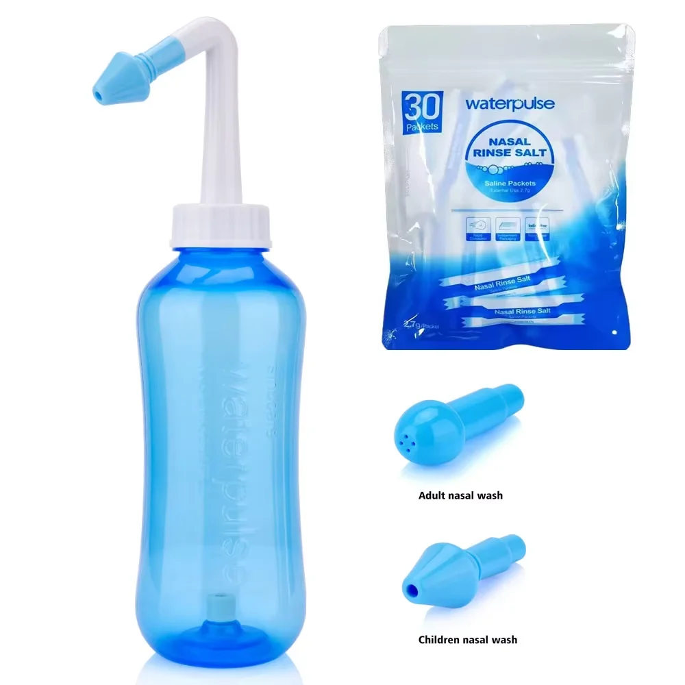 

300 мл ирригатор для носа, бутылочка для промывания носа и средство для промывания носа, соль для очистки носа, защита для носа, избегайте аллергического ринита для взрослых и детей