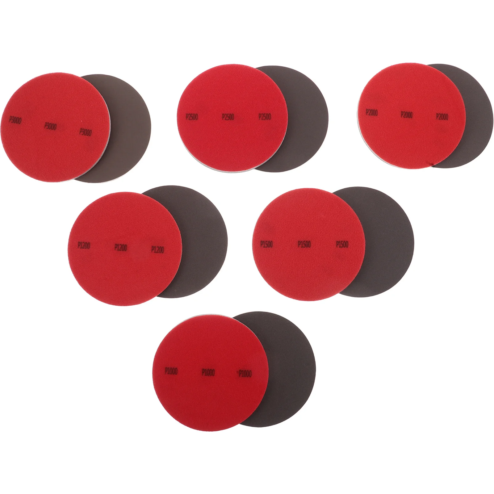 

20Pcs Ball Finishing Pads Set 240-3000 Grit Bowling Resurfacing Kit for Effective Oil Removal and Performance Enhancement