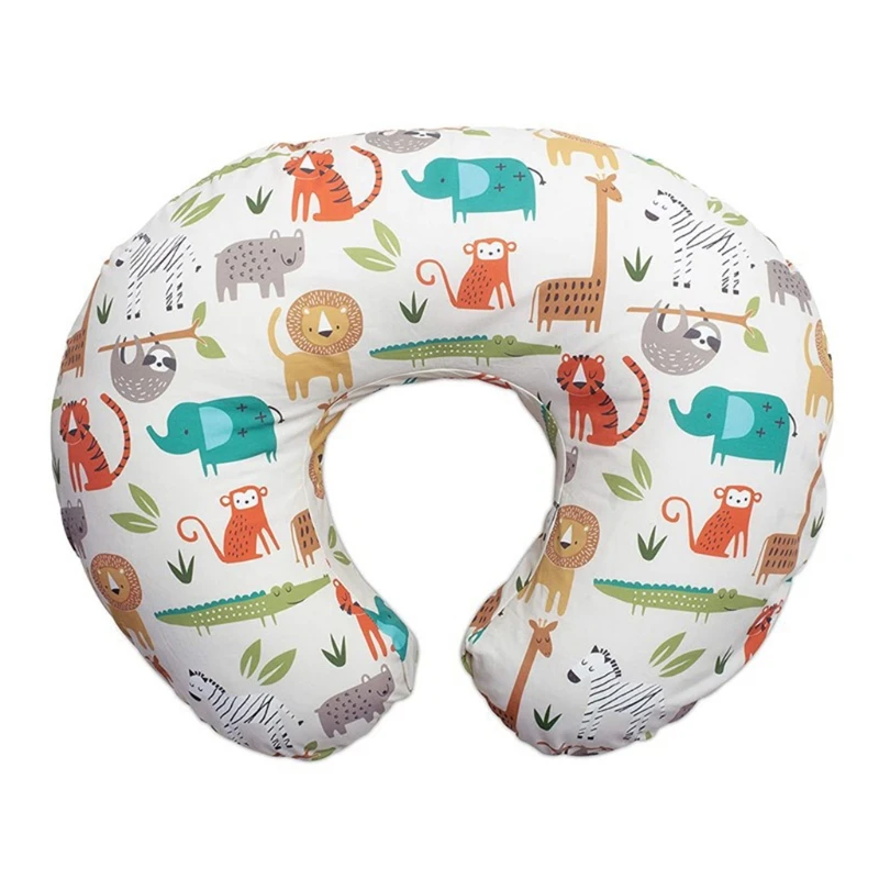 Baby U-Shaped Breastfeeding Pillowcase Maternity Pillow Slipcover Cartoon Printed Newborn Baby Nursing Pillows Cover