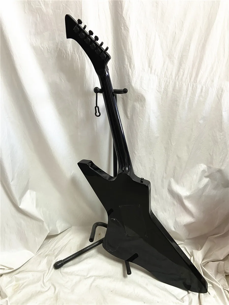 Custom saint jerome writting caravaggio Special Black light Double shake electric Guitar Mahogany body Free shipping