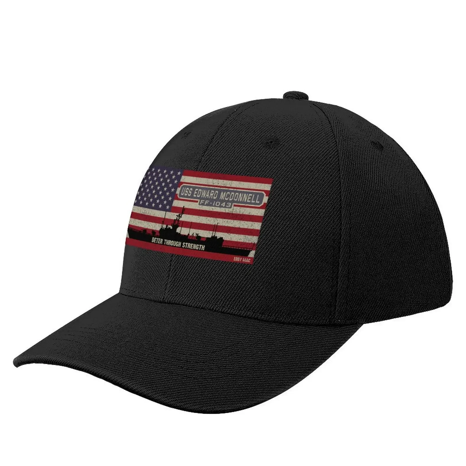 USS Edward McDonnell FF-1043 Frigate Ship USA American Flag Gift Baseball Cap derby hat Military Cap Man Women's 2025 Men's