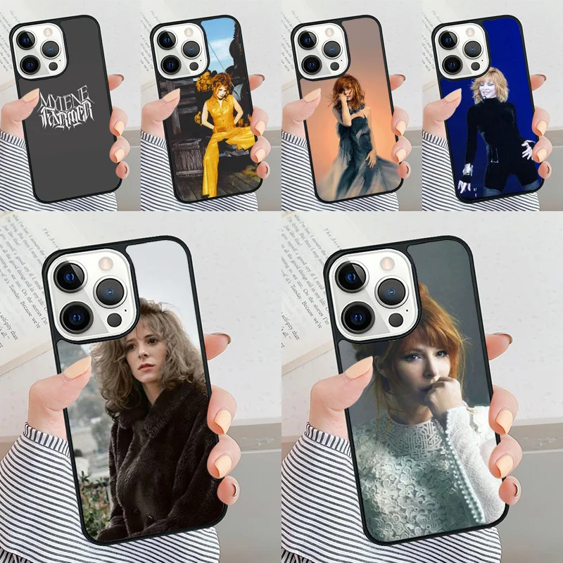 Mylene Farmer Phone Case for iPhone 16 15 SE2020 6 7 8 Plus for Apple 13 11 12 14 Mini Pro Max Cover coque Shell