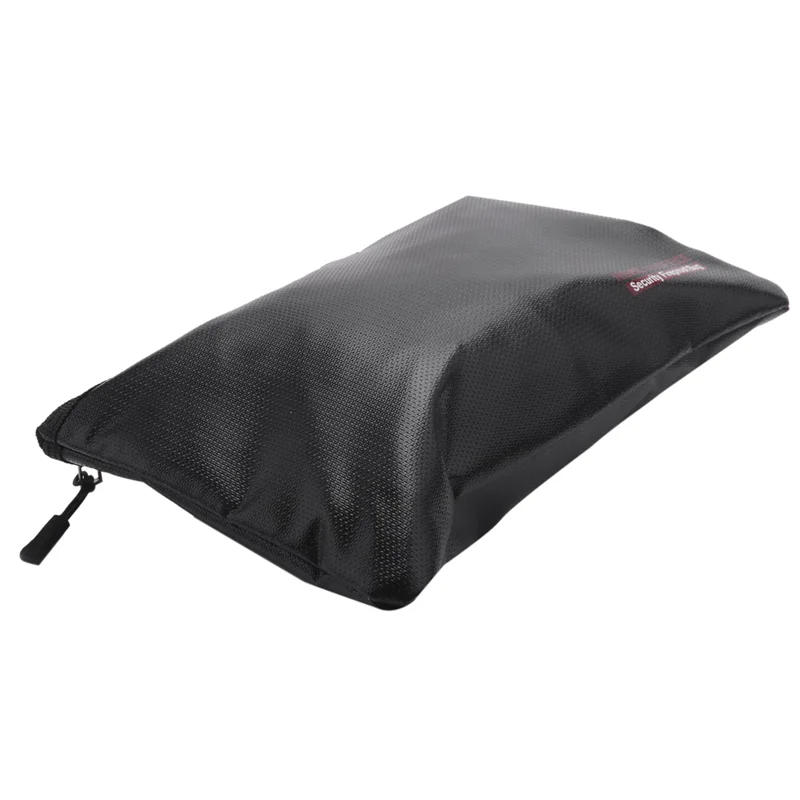 6X Fireproof Money Safe Document Bag. Silicone Coated Fire & Water Resistant Safe Cash Bag. Fireproof Safe Storage