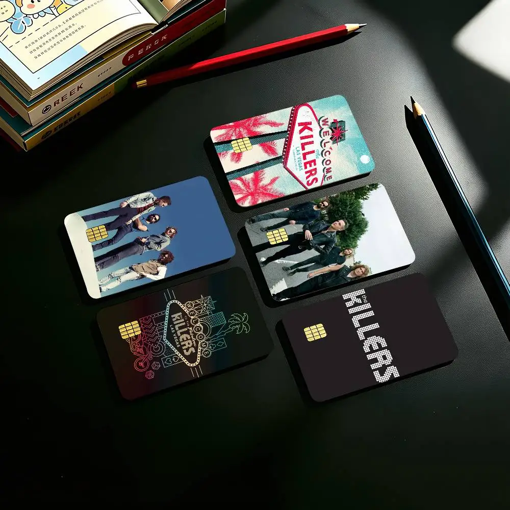 Rock Band T-The Killers Credit Card HD Stickers Game Card Decal Small Chip Waterproof Sticker Gift