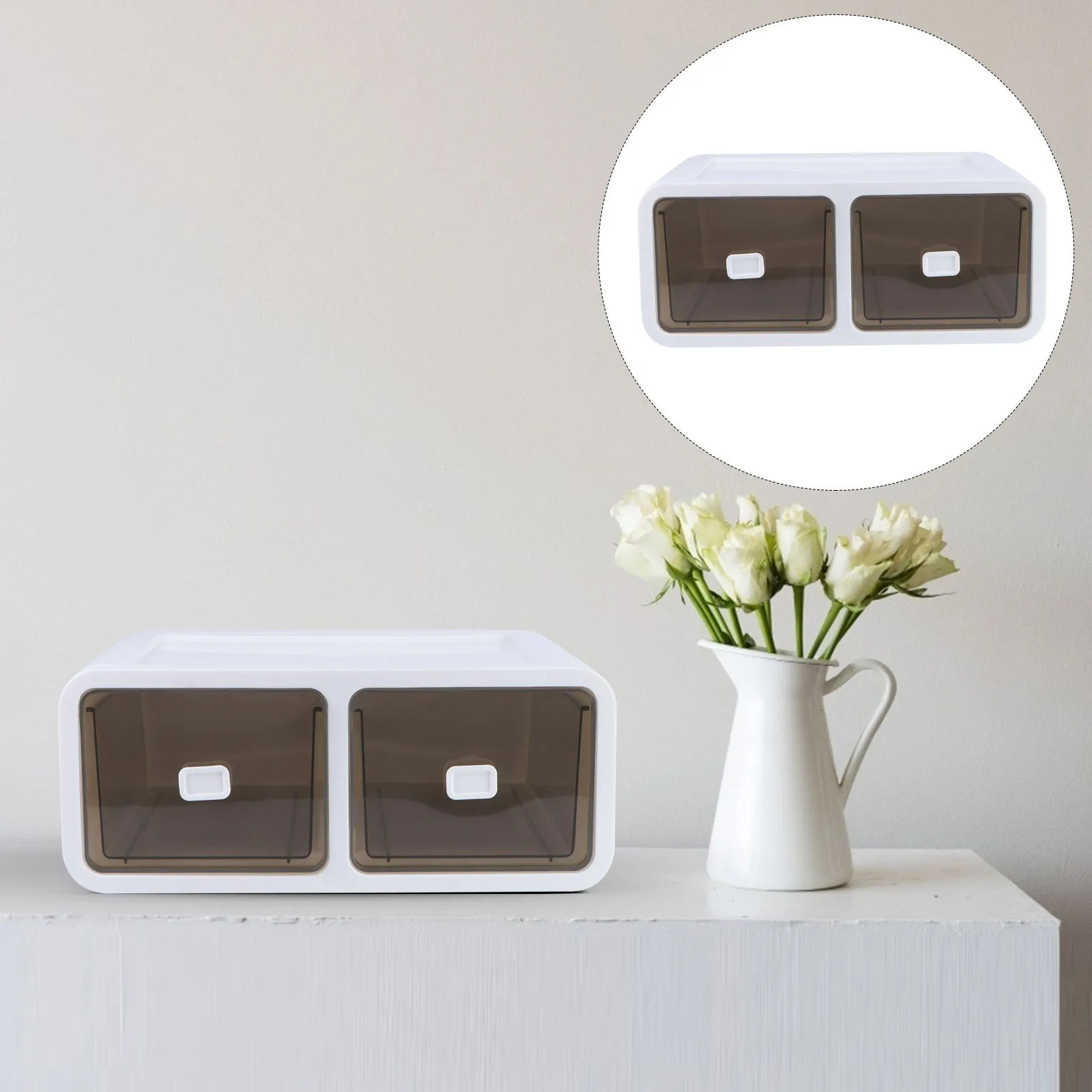 

Underwear Box Plastic Pp Drawers Sock Case Wardrobe Container Bras Storage Neatly ganize Save Space Long Term Use Household