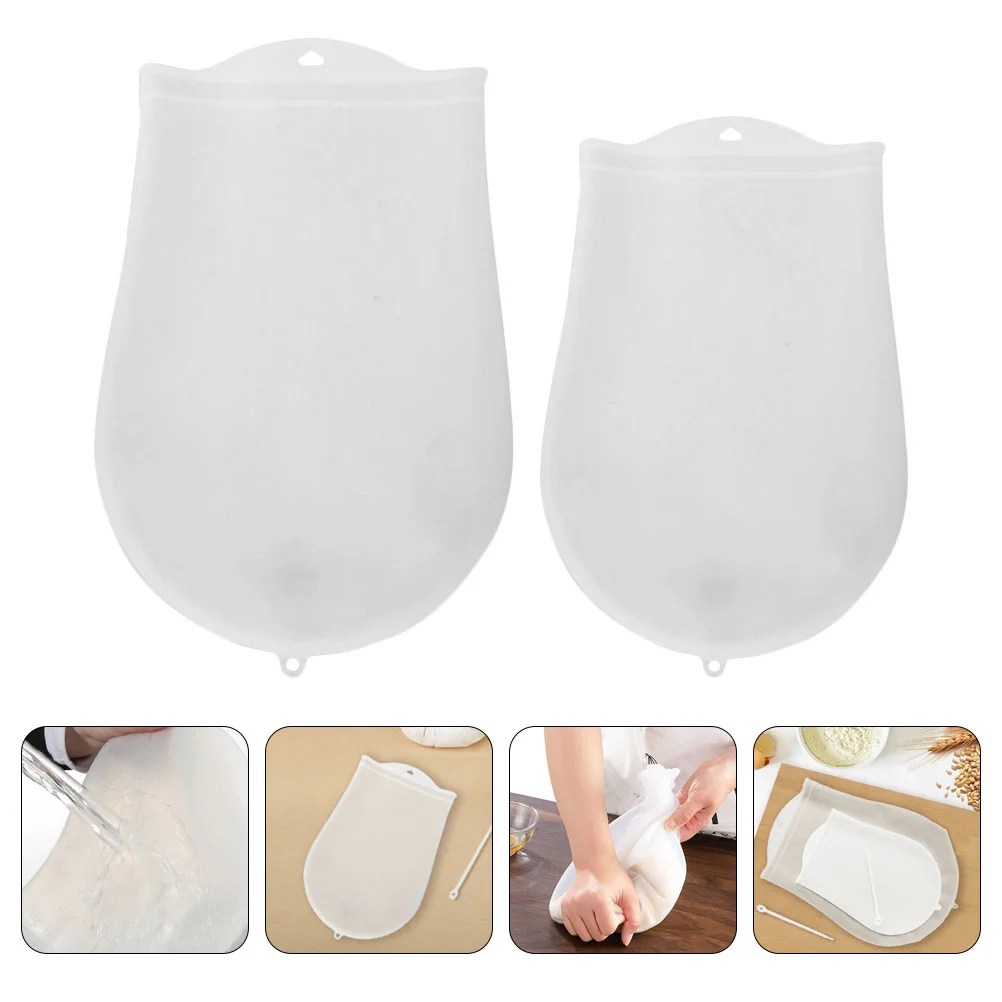 

Small Sealable Bags Silicone Kneading Baking Accessory Non-Stick Pastry Strainer Wire Ties