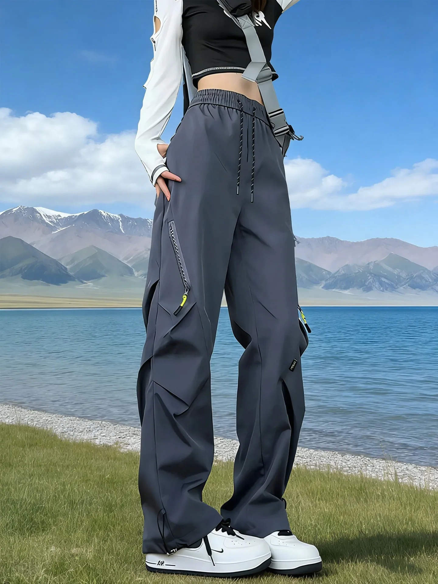 

American Sle Tee-Proof Fce Lined Soft ell Men's Autumn Winter Cargo Pants Outdoor Hiking Mountain Climbing Trousers