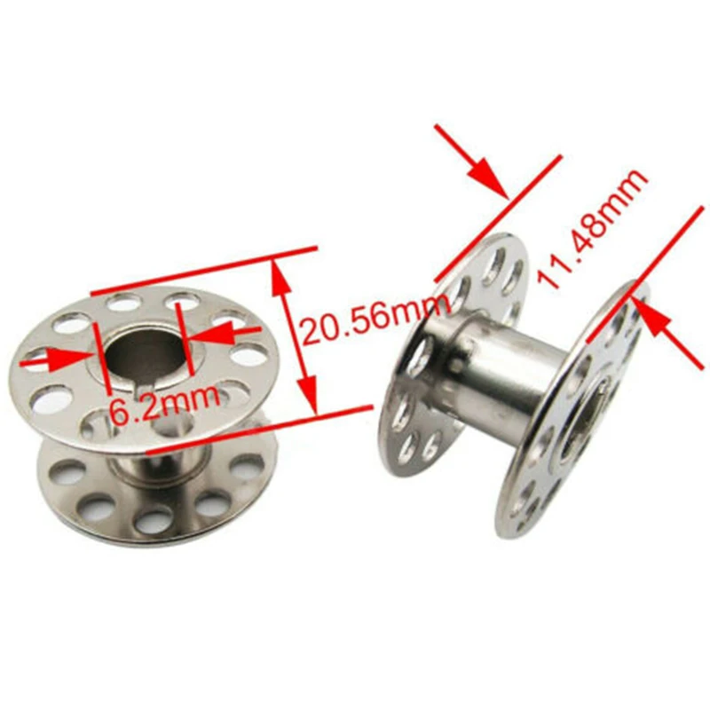 2pcs Bobbin Cases +6pcs Bobbins Set Sewing Machine Metal Accessories JCPenney for kenmore for Montgomery Ward for pfaff Necchi