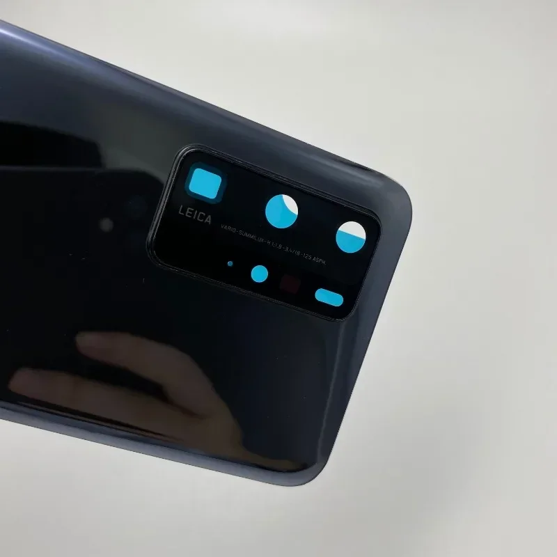 Coperchio posteriore della batteria Pannello posteriore Porta Custodia Riparazione Parti di ricambio per Huawei P40 Pro con obiettivo della