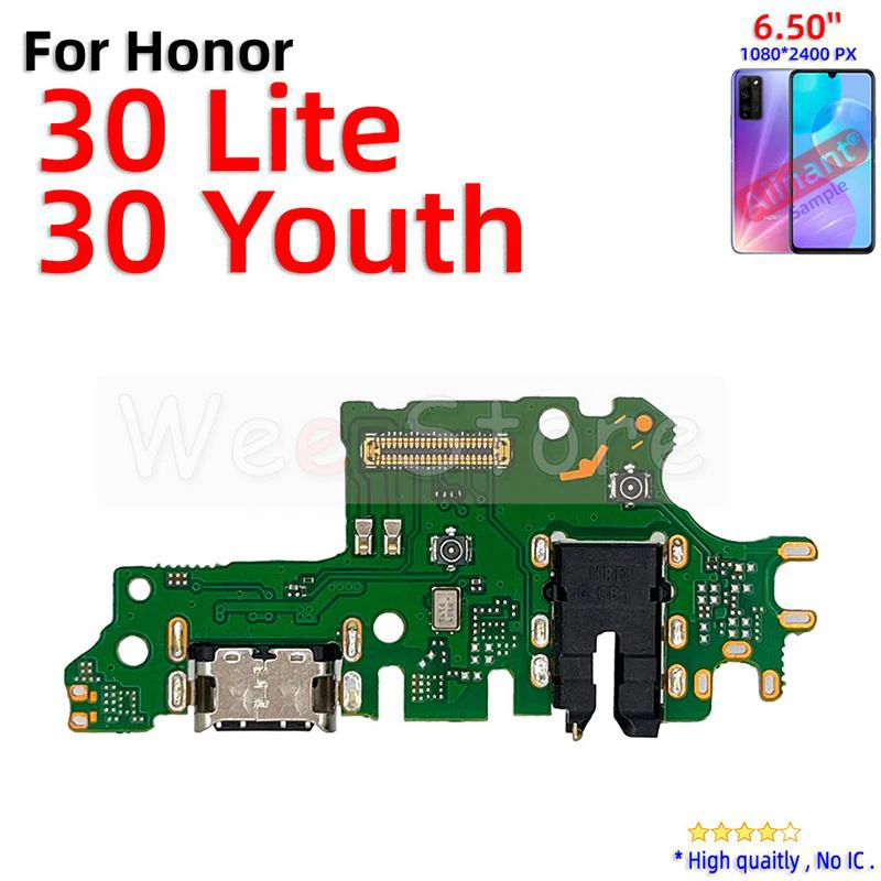 AiinAnt Charger Dock Connector Port Fast Charging Board Flex Cable For Huawei Honor View 30 50 60 Lite Pro SE 30s Phone Parts