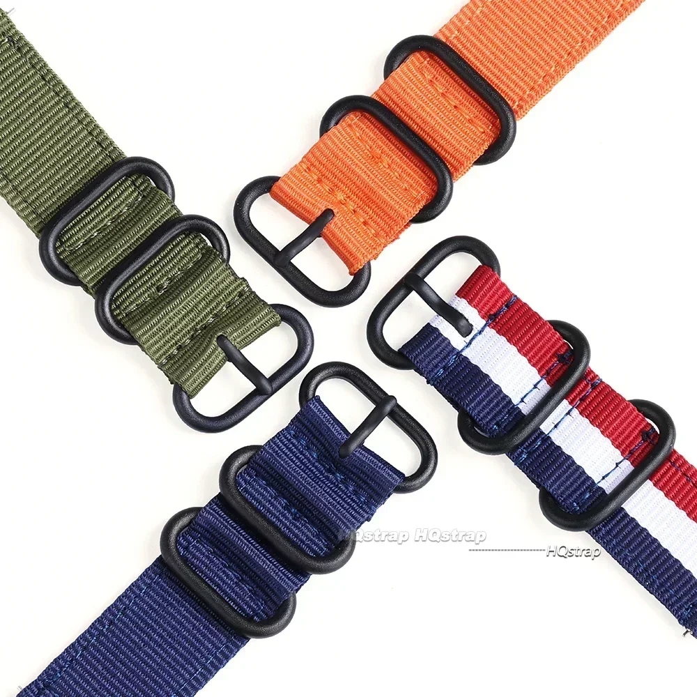 24mm 22mm 20mm 18mm Woven Nylon Sport Watch Strap for Seiko Wristband for Amazfit Fabric Band for Samsung Galaxy 4 5 6 Bracelet