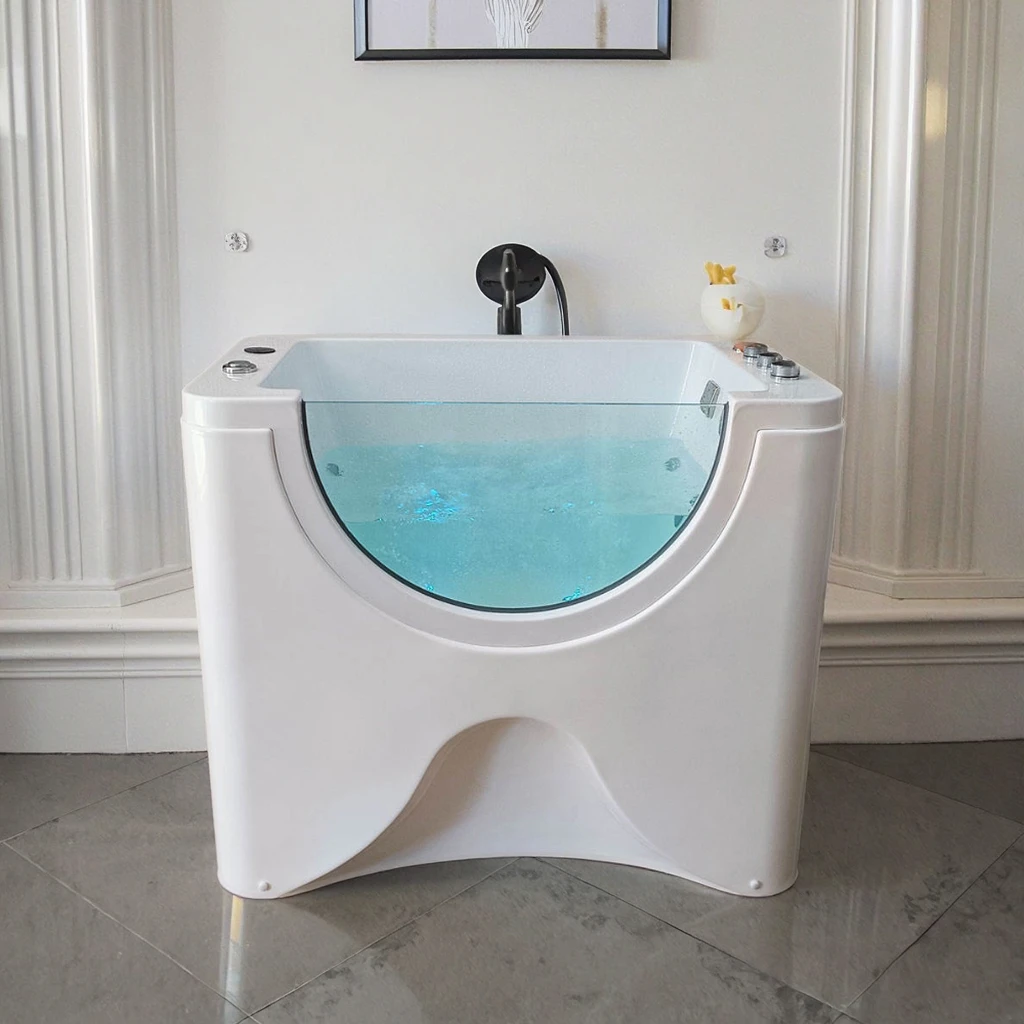 EUR PET Large Freestanding Bathtub Constant Temperature Surfing Massage Features for Household Pets Cats Dogs Pet Store Special