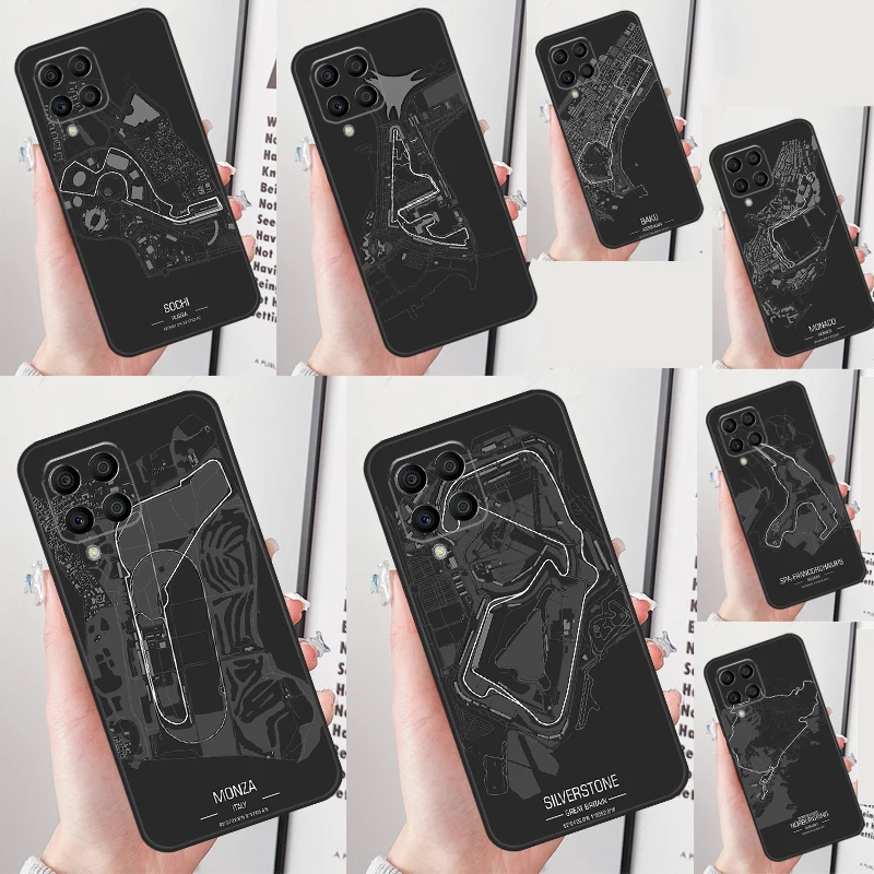 

F1 Race Circuits For Samsung Galaxy M14 M34 M54 M15 M35 M55 M13 M23 M33 M53 M31 M51 M20 M12 M52 M06 M16 Case