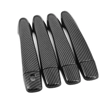 Carbon Fiber Chrome Car Door Handle Bowl Cover For Nissan X-Trail T32 MK3 2014-2019 X Trail XTrail Car Accessories Sticker