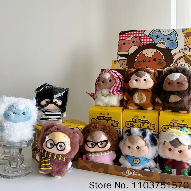 Awhy Costume Party Series Blind Box Cute Anime Plush Doll Keychain Vinyl Pendants Surprise Mystery Bag Gifts